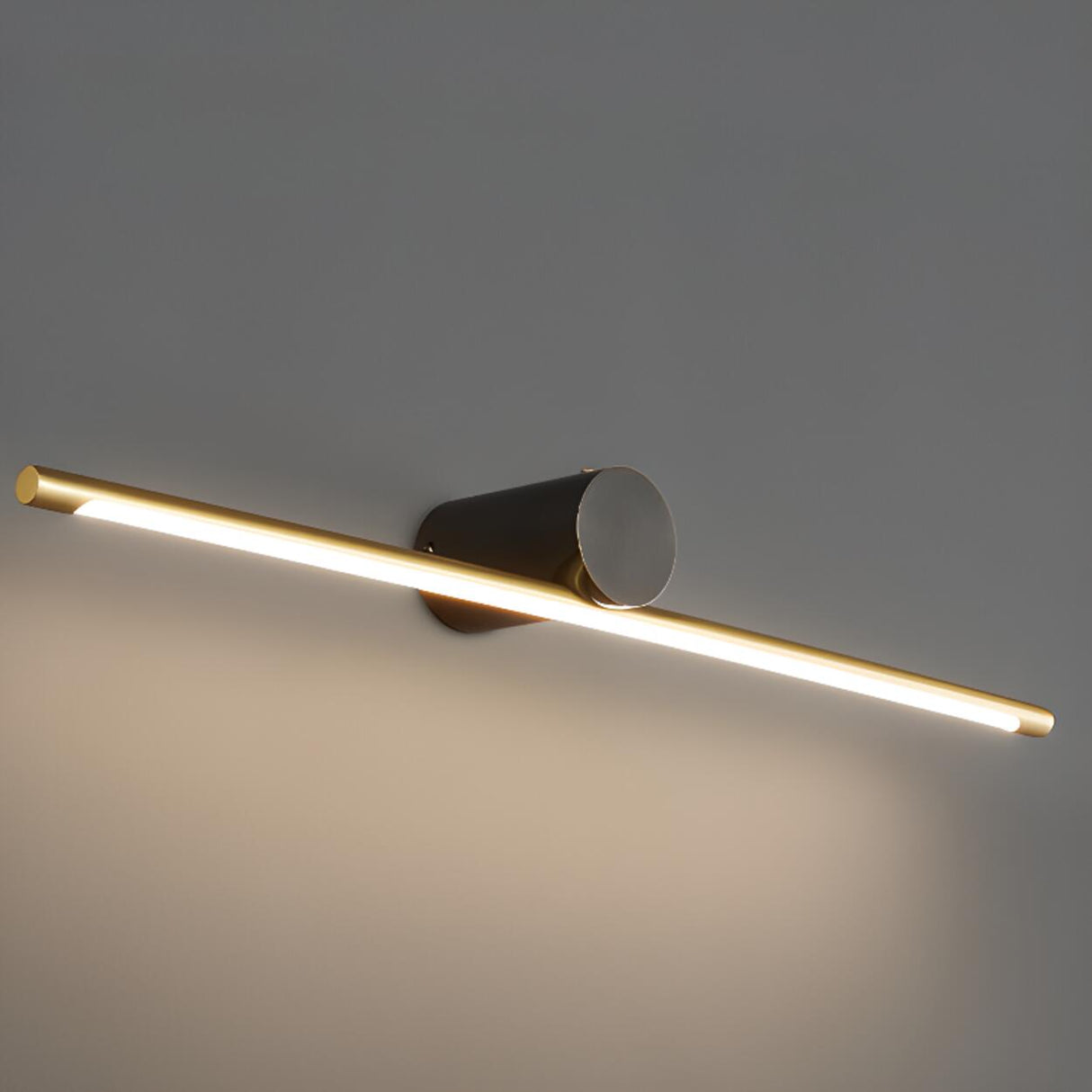 Modern Sleek Gold Linear LED Bathroom Vanity Light Image - 18