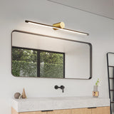 Modern Sleek Gold Linear LED Bathroom Vanity Light Image - 6