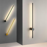 Modern Sleek Linear Metal LED Wall Sconce Light Image - 1