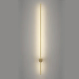 Modern Sleek Linear Metal LED Wall Sconce Light Image - 10