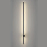 Modern Sleek Linear Metal LED Wall Sconce Light Image - 15