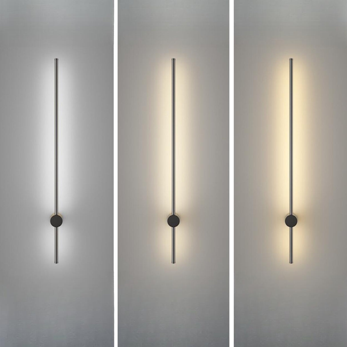 Modern Sleek Linear Metal LED Wall Sconce Light Image - 18