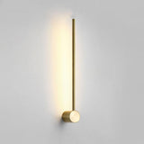 Modern Sleek Linear Metal LED Wall Sconce Light Image - 6