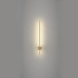 Modern Sleek Linear Metal LED Wall Sconce Light Image - 7