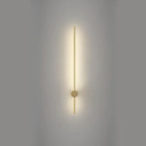 Modern Sleek Linear Metal LED Wall Sconce Light Image - 8