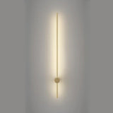 Modern Sleek Linear Metal LED Wall Sconce Light Image - 9