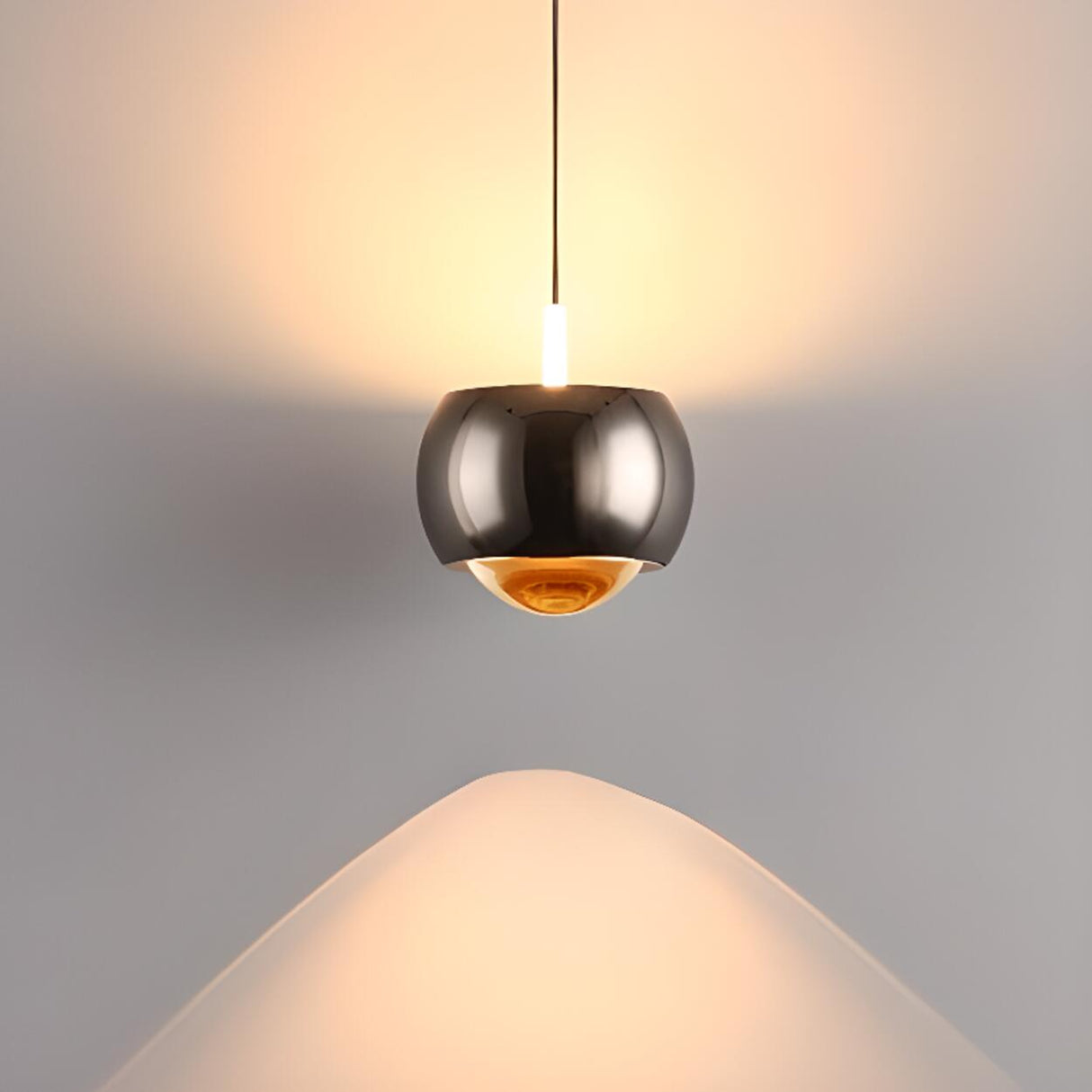 Modern Sleek Metal Globe Led Bulbs Pendant Light  Image - 13