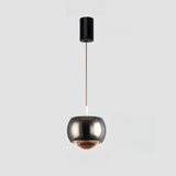 Modern Sleek Metal Globe Led Bulbs Pendant Light  Image - 2