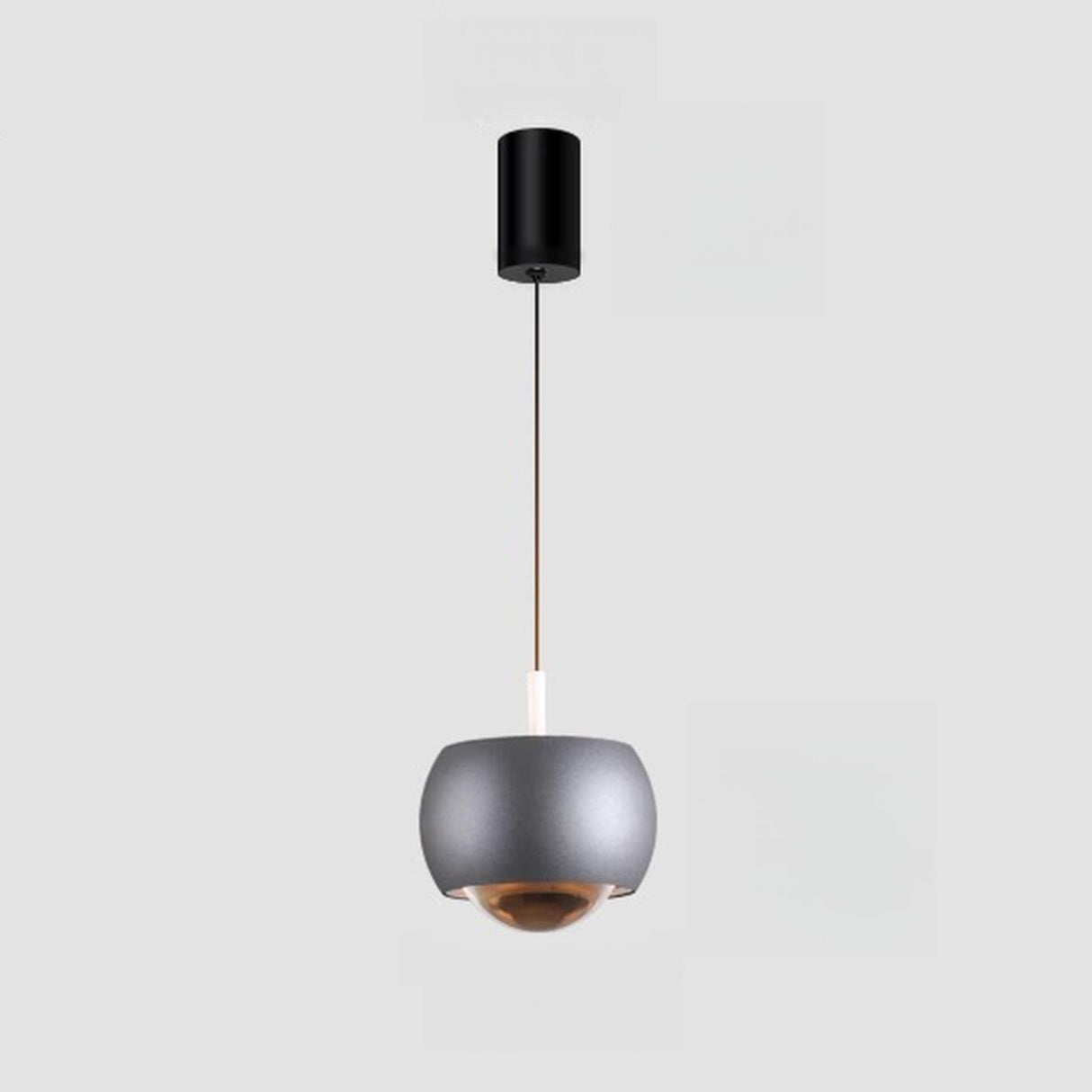 Modern Sleek Metal Globe Led Bulbs Pendant Light  Image - 3