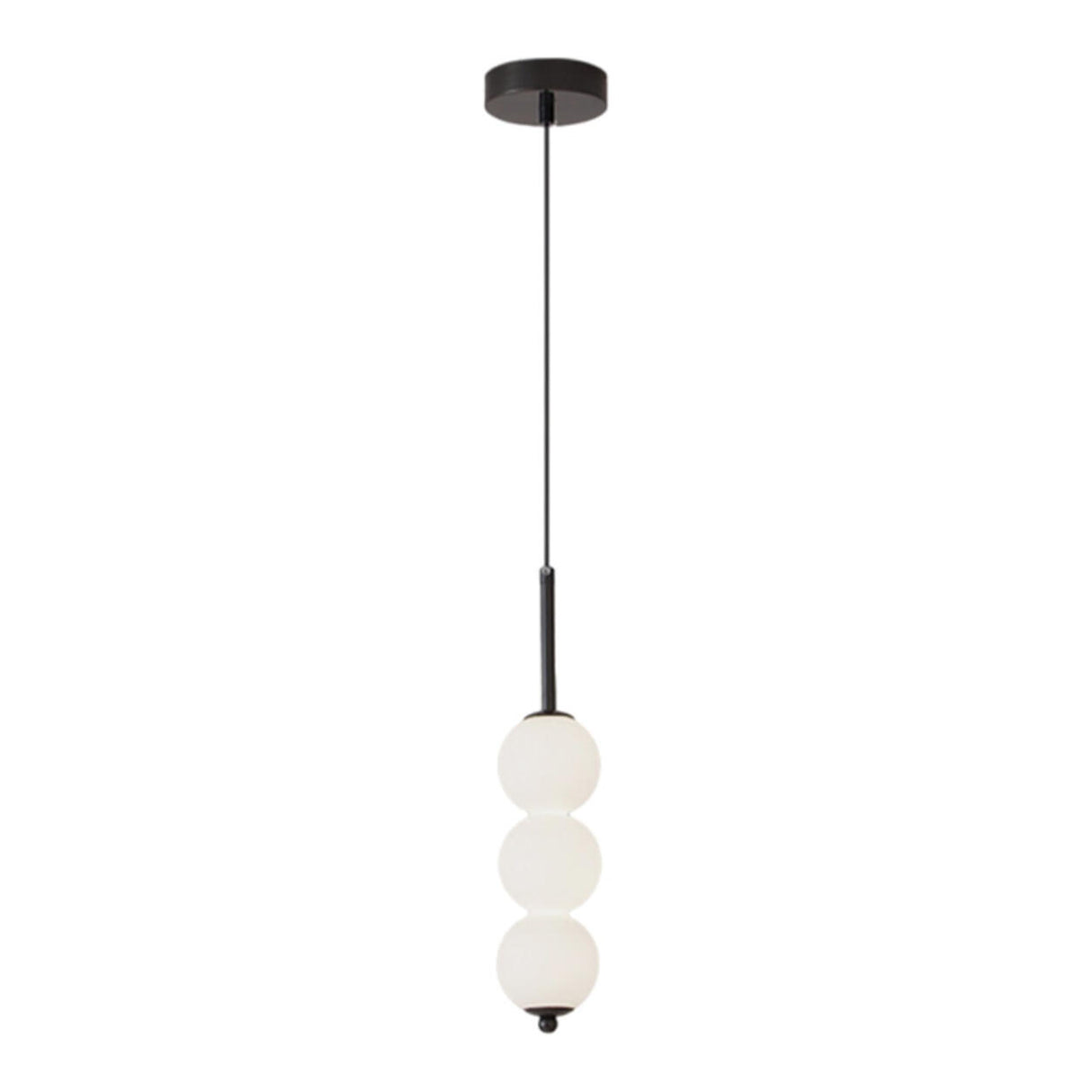 Modern Sleek Multi Globe Glass Bedroom Pendant Light Image - 10