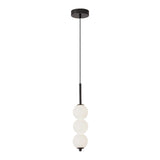 Modern Sleek Multi Globe Glass Bedroom Pendant Light Image - 10