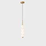 Modern Sleek Multi Globe Glass Bedroom Pendant Light Image - 6