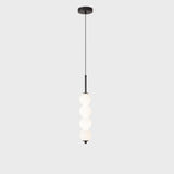 Modern Sleek Multi Globe Glass Bedroom Pendant Light Image - 7