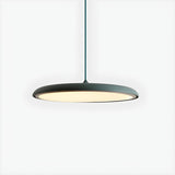 Modern Sleek Round Disc LED Dining Room Pendant Light Image - 14