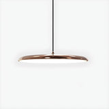 Modern Sleek Round Disc LED Dining Room Pendant Light Image - 7