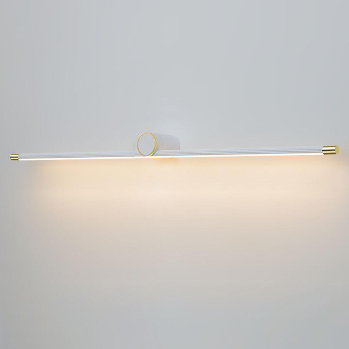 Modern Sleek White Linear Plastic LED Vanity Light  Image - 11