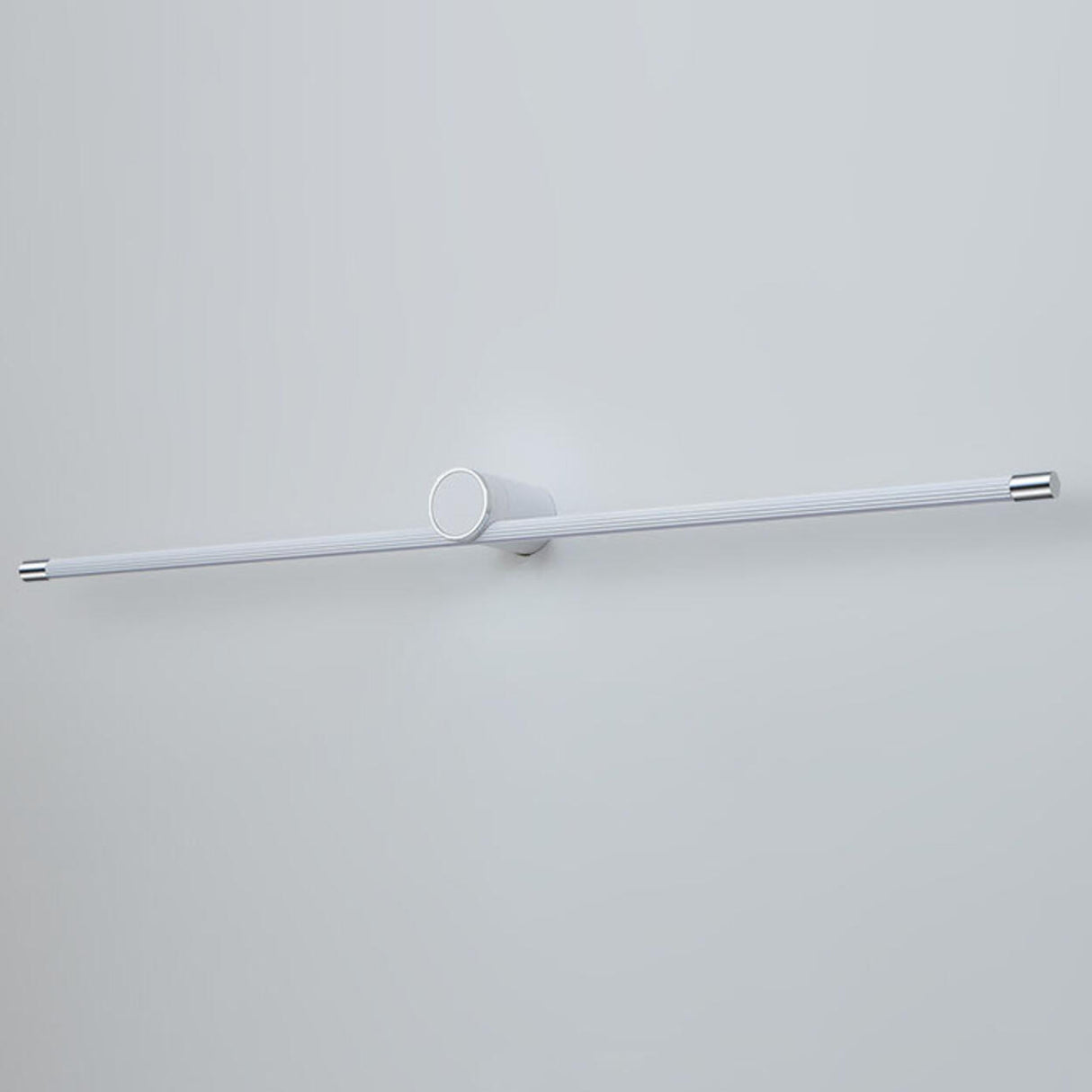 Modern Sleek White Linear Plastic LED Vanity Light  Image - 12