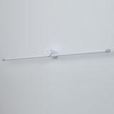 Modern Sleek White Linear Plastic LED Vanity Light  Image - 12