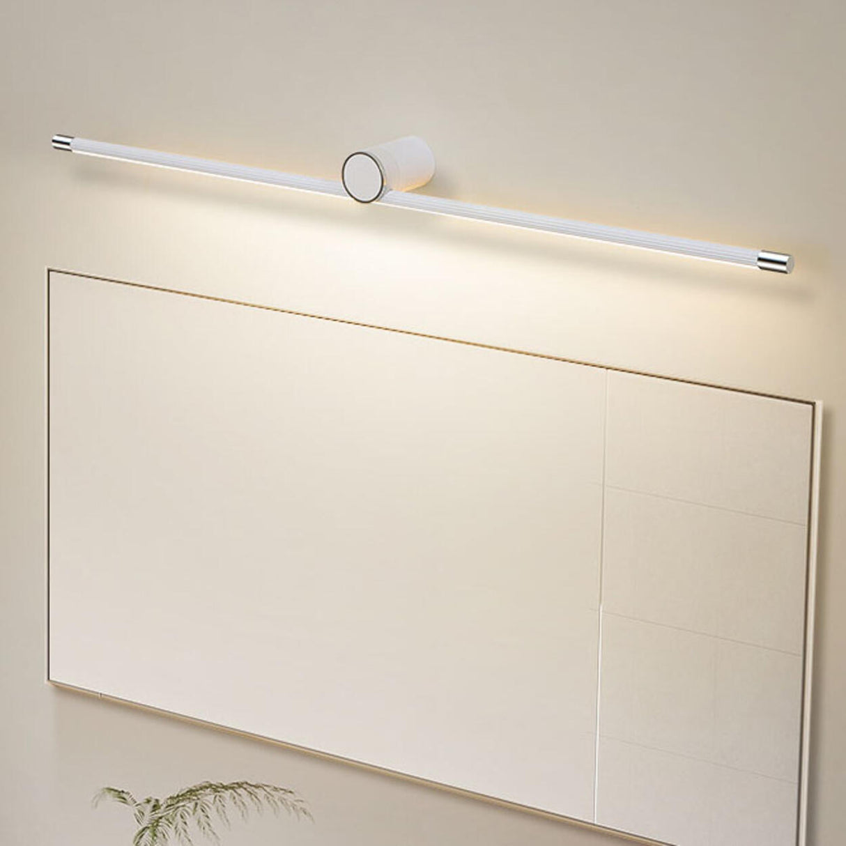 Modern Sleek White Linear Plastic LED Vanity Light  Image - 19