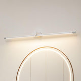 Modern Sleek White Linear Plastic LED Vanity Light  Image - 20