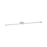 Modern Sleek White Linear Plastic LED Vanity Light  Image - 5