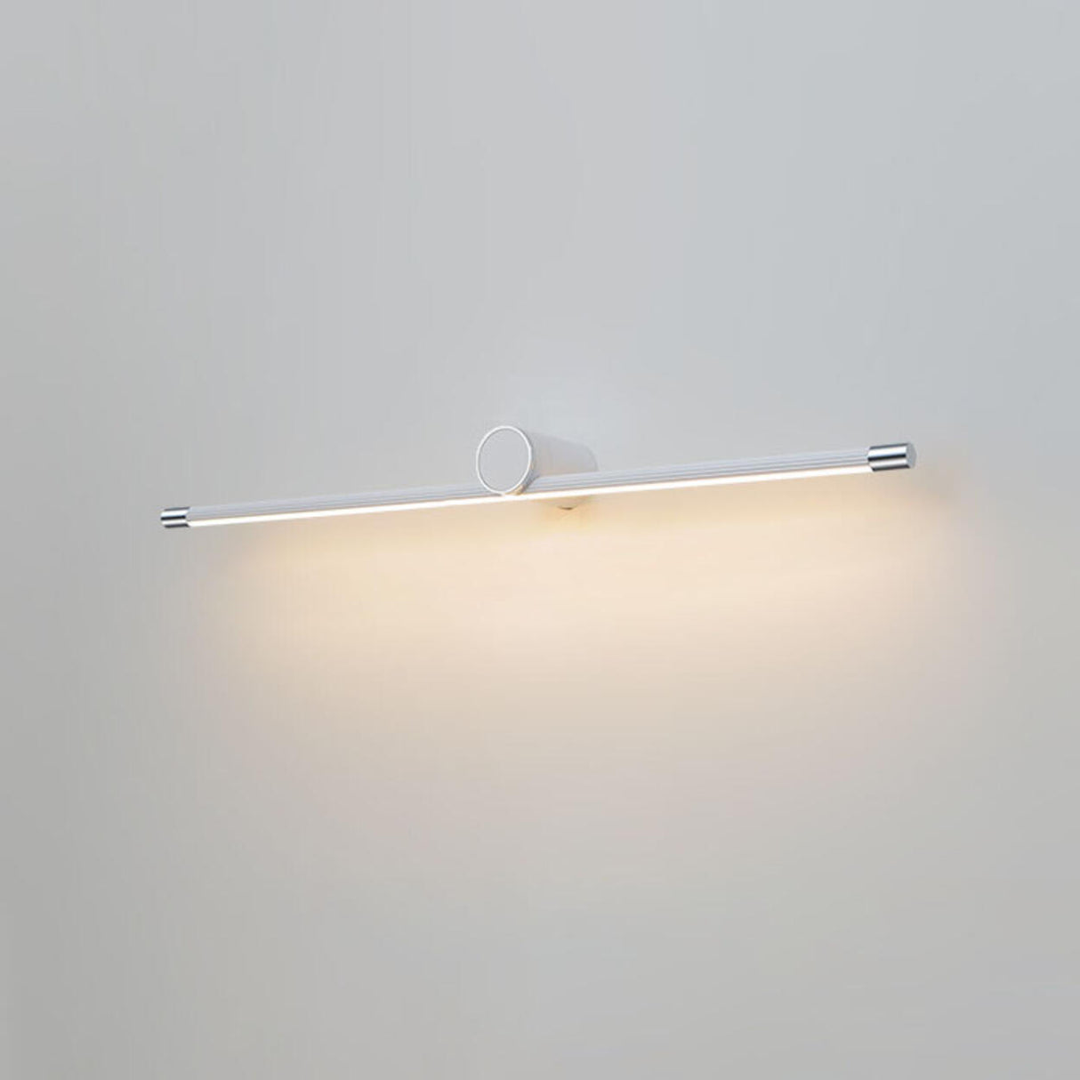 Modern Sleek White Linear Plastic LED Vanity Light  Image - 6