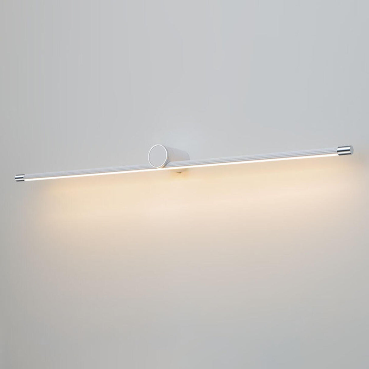 Modern Sleek White Linear Plastic LED Vanity Light  Image - 8