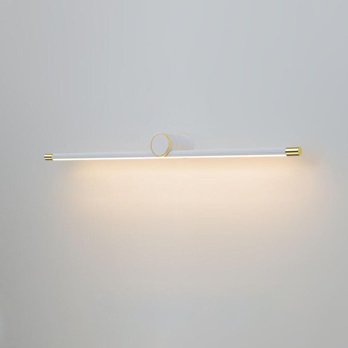 Modern Sleek White Linear Plastic LED Vanity Light  Image - 9