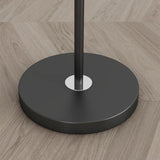 Modern Slim Black Metal LED Floor Lamp Remote Control Image - 8