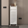 Modern Slim Wood Hallway Beige Medium Shoe Cabinet Image - 22