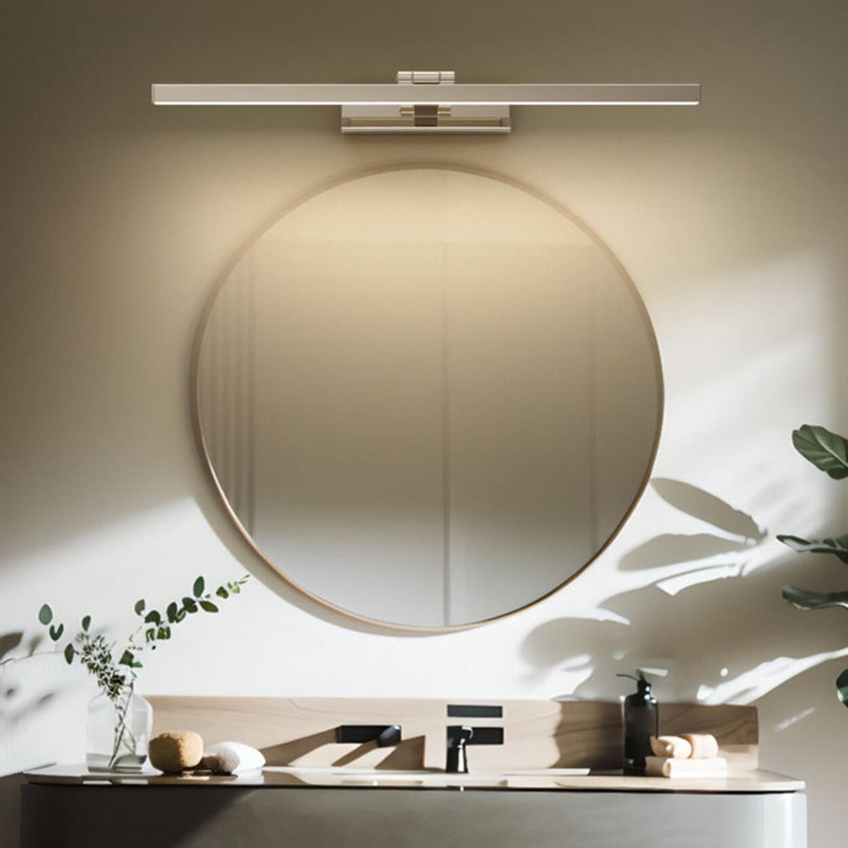 Modern Sliver Geometric LED Bathroom Vanity Light  Image - 4