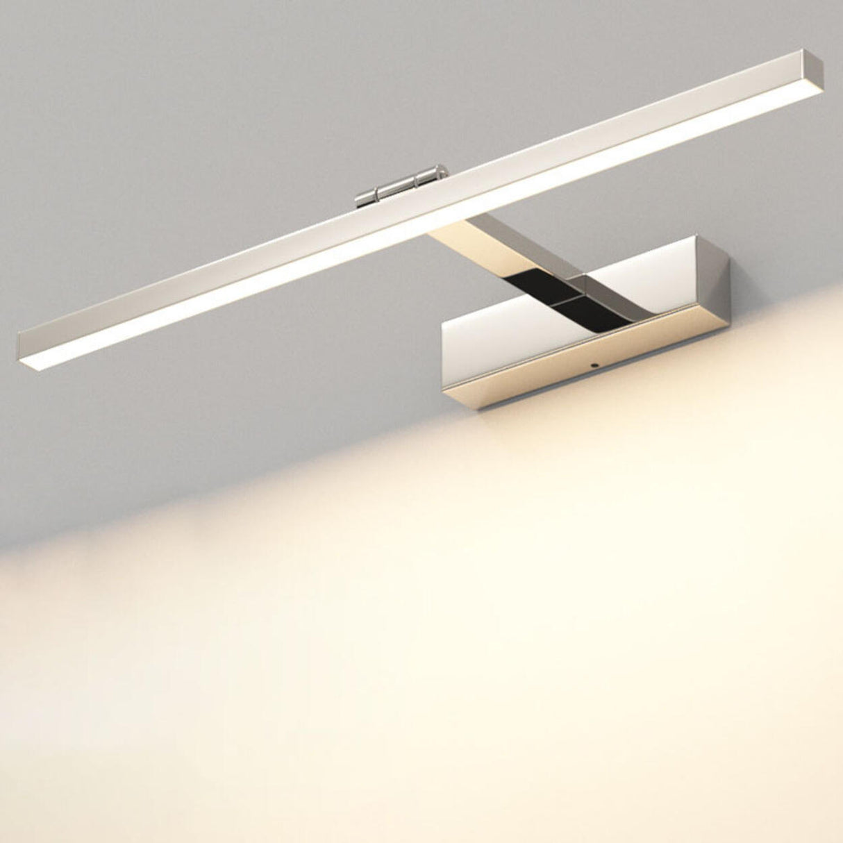 Modern Sliver Geometric LED Bathroom Vanity Light  Image - 7