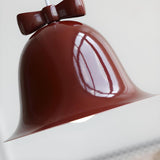 Modern Soft Macaron Bell Metal Bedroom Pendant Light Image - 10