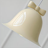 Modern Soft Macaron Bell Metal Bedroom Pendant Light Image - 11