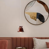 Modern Soft Macaron Bell Metal Bedroom Pendant Light Image - 19