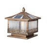 Modern Solar Pagoda Lantern Outdoor Decor Post Light Image - 8