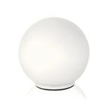 Modern Sphere Glass Bedside Lamp White Ambient Light Image - 2