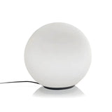 Modern Sphere Glass Bedside Lamp White Ambient Light Image - 6