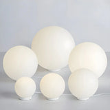 Modern Sphere Glass Bedside Lamp White Ambient Light Image - 7