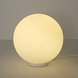 Modern Sphere Glass Bedside Lamp White Ambient Light Image - 8