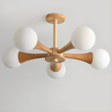 Modern Sphere Semi-Flush Mount Ceiling Light 4-Light Image - 10