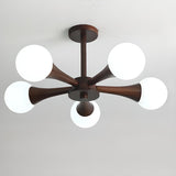 Modern Sphere Semi-Flush Mount Ceiling Light 4-Light Image - 11