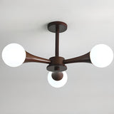 Modern Sphere Semi-Flush Mount Ceiling Light 4-Light Image - 7