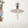 Modern Spiral Flared Metal Living Room Pendant Light Image - 5