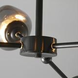 Modern Sputnik Black Glass Globes Chandelier   Image - 11