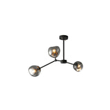 Modern Sputnik Black Glass Globes Chandelier   Image - 6