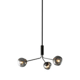 Modern Sputnik Black Glass Globes Chandelier   Image - 7