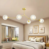 Modern Sputnik Dining Room Glass Globes Chandelier Image - 38