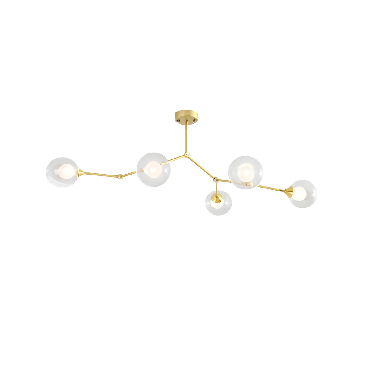 Modern Sputnik Dining Room Glass Globes Chandelier Image - 39