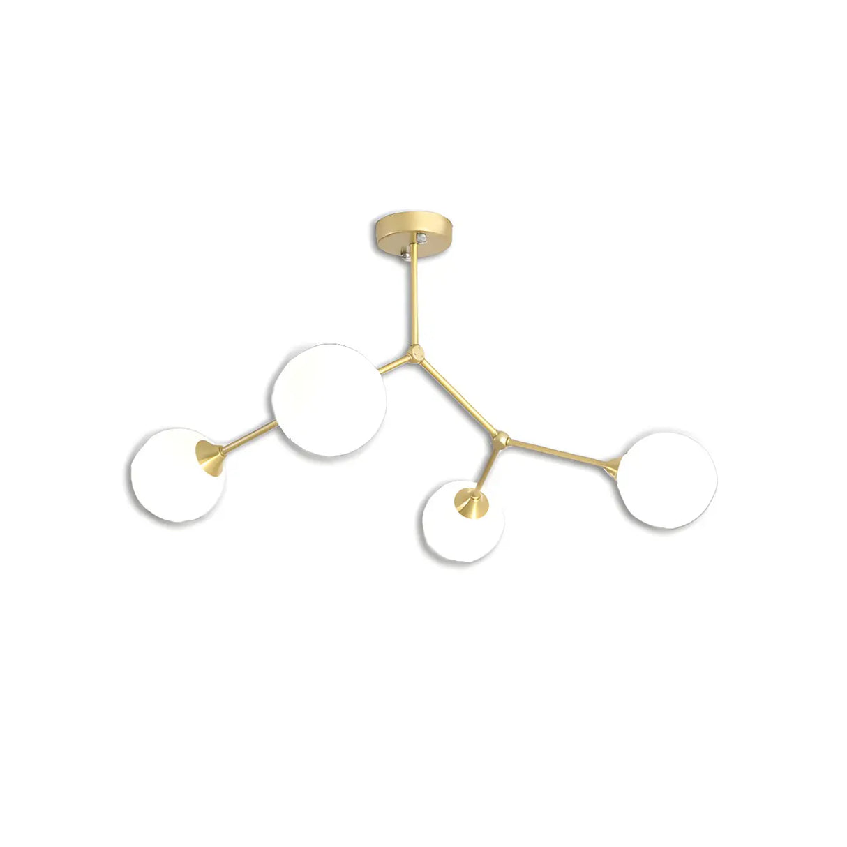 Modern Sputnik Dining Room Glass Globes Chandelier Image - 59